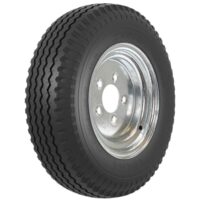 Americana ST-4.80-8 Trailer Tire/Wheel Assembly, 8-inch, White, 745-lb