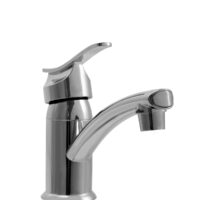 Dura Faucet Lavatory Faucet with Low Arc Spout, Polished Stainless Steel