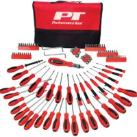 Performance Tool Multi-Bit Screwdriver Set with Case