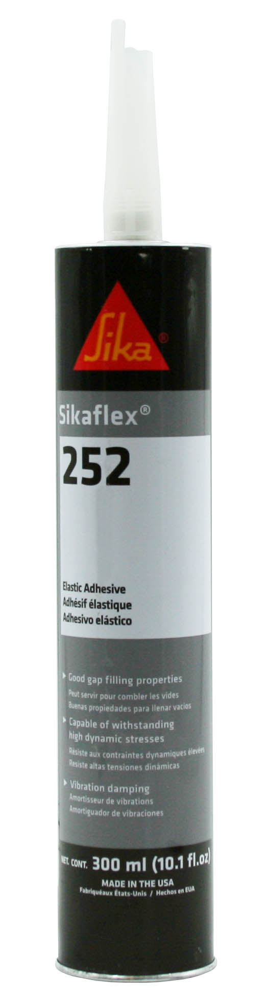 AP Products Sikaflex 252 Polyurethane Bonding Adhesive, Black, 10.1 oz Cartridge