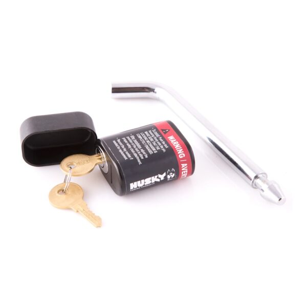Husky Towing Trailer Hitch Pin, 1-1/4" Receiver, 1/2" Diameter, 3" Length, Chrome Plated