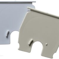 RV Designer Electrical Cord Hatch Lid, White