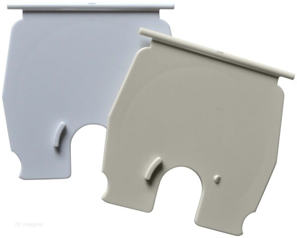 RV Designer Electrical Cord Hatch Lid, White