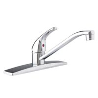 Dura Faucet RV Kitchen Faucet, Low Arc Spout, Silver