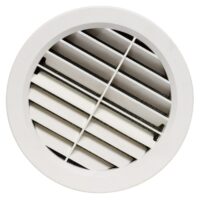 Valterra 5-Inch Round Ceiling Register, Light Beige