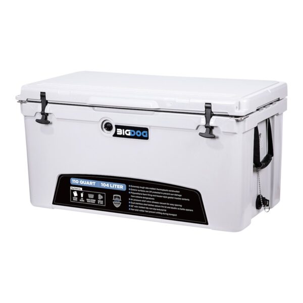 Husky Towing Big Dog Hard Cooler, 110-Quart, White
