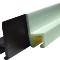 JR Products Wall Mount Curtain Track, Type C, 96 Inch, White Plastic
