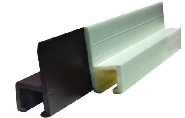JR Products Wall Mount Curtain Track, Type C, 96 Inch, White Plastic