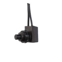 RV Designer Roof Vent Switch, 12 Volt DC, Push Button, Black