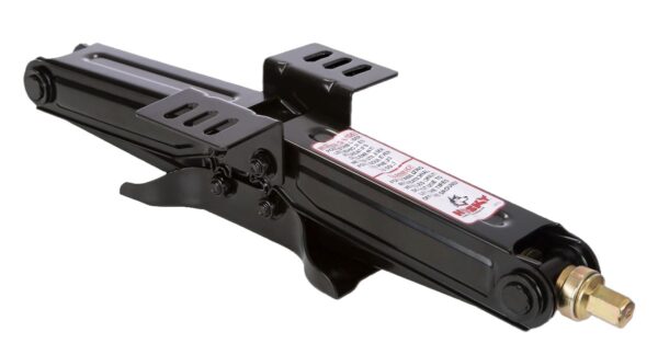 Husky Towing Scissor Tongue Leveling Jack, 5,000 lb Capacity, 20" Lift, Single Unit