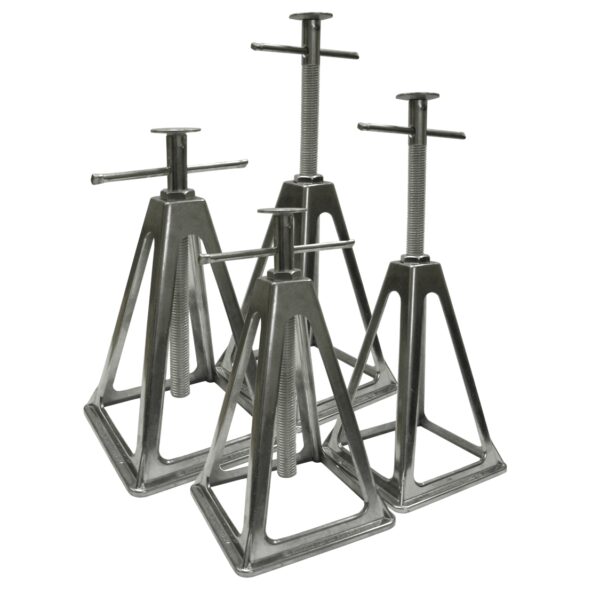 Ultra-Fab Aluminum Stacker Jack Pack, Set of 4, 11-17 Inch, 6000-Pound