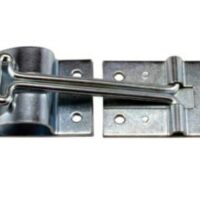 JR Products 6 Inch T-Style Door Catch, Zinc-Plated Steel, Silver