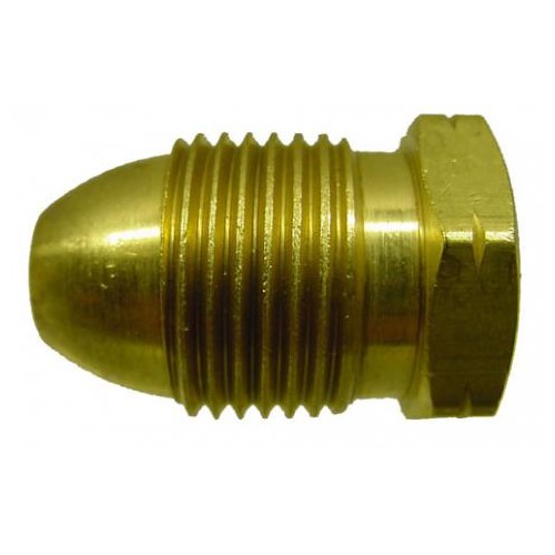 Marshall Excelsior Propane Fitting Plug 7/8 Inch POL, Brass, Gold