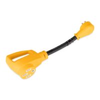Camco 15 Amp to 50 Amp RV Power Adapter, 12 Inch, Yellow