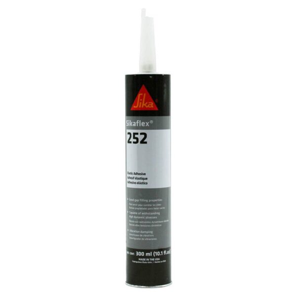 AP Products Sikaflex 252 Polyurethane Bonding Adhesive, White, 10.1 oz Cartridge