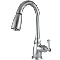 Dura Faucet 8 Inch Pull-Out Kitchen Faucet, Brushed Nickel