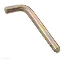 RV Designer Bent Hitch Pin, 1/2 Inch, 2-Inch Receiver, Silver