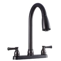 Dura Faucet Pull-Out Kitchen Faucet, 8 Inch, Venetian Bronze