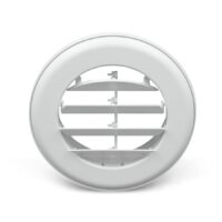 B&B Molders 4-3/4 inch Ceiling Register with Damper, Polar White