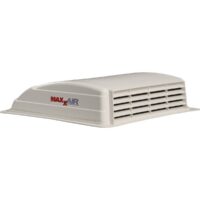 MaxxAir Powered Roof Vent, 14x14 inch, LED Light, White