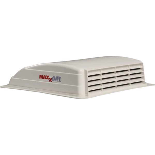 MaxxAir Powered Roof Vent, 14x14 inch, LED Light, White