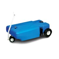 Barker 42-Gallon 4-Wheel Waste Tote, Blue with Valve