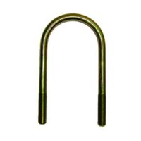 AP Products Leaf Spring U Bolt, 6.5 Inch x 3 Inch, 1/2 Inch-20, Round, Yellow Zinc Plated