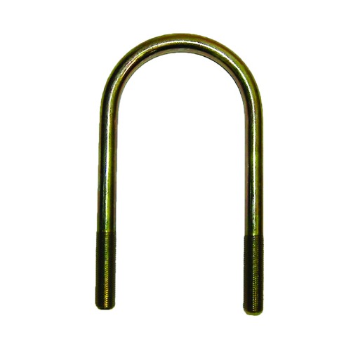 AP Products Leaf Spring U Bolt, 6.5 Inch x 3 Inch, 1/2 Inch-20, Round, Yellow Zinc Plated