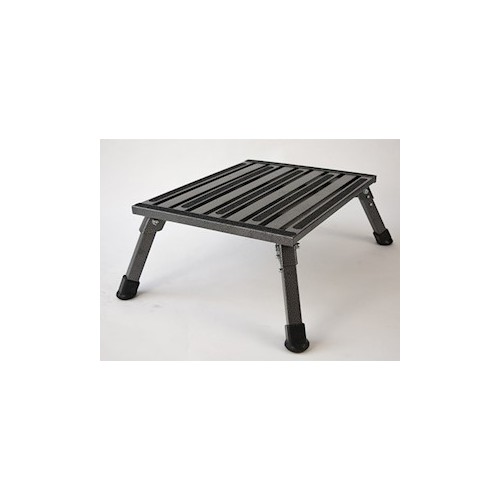 Safety Step Step Stool, 19" x 15" x 8", 1000 lb Capacity, Silver