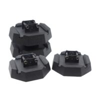SnapPad Leveling Jack Foot Pad, 8.17", Rubber and Steel, Set of 4
