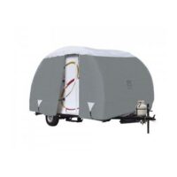 Classic Accessories Micro Trailer Cover, 18.8 ft, Gray/Snow White
