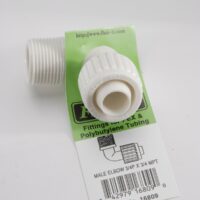 Elkhart Supply Compression to Male Thread Elbow, 3/4 Inch, 90 Degree, White