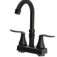 Dura Faucet RV Exterior Quick Connect Shower Faucet, Dual Lever, Matte Black