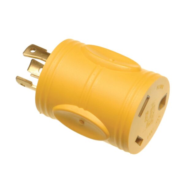 Arcon Power Cord Adapter, L5-30P to TT-30R, 30 Amp, Yellow
