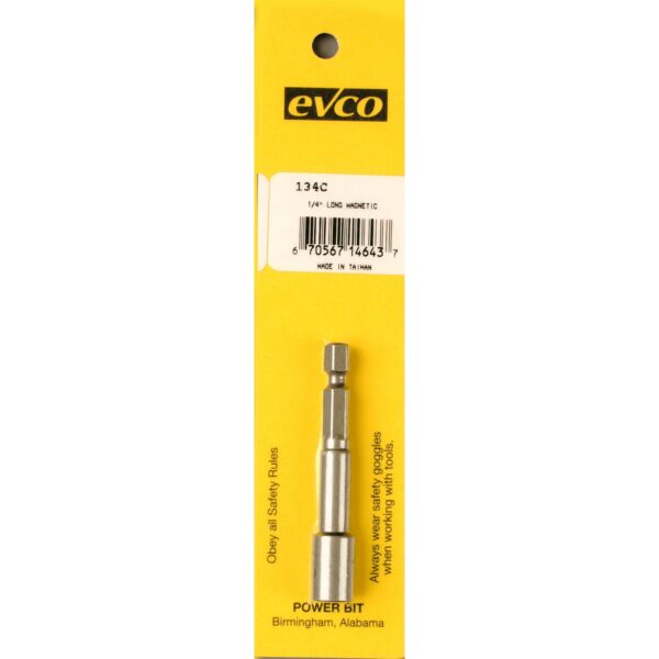 AP Products 1/4 Inch Hex Magnetic Nut Setter with 2-9/16 Inch Shank