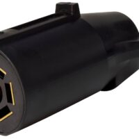 Valterra 7-Blade Trailer-End Connector, Black