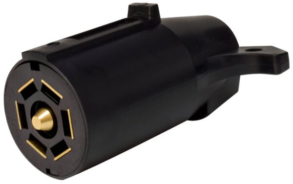 Valterra 7-Blade Trailer-End Connector, Black