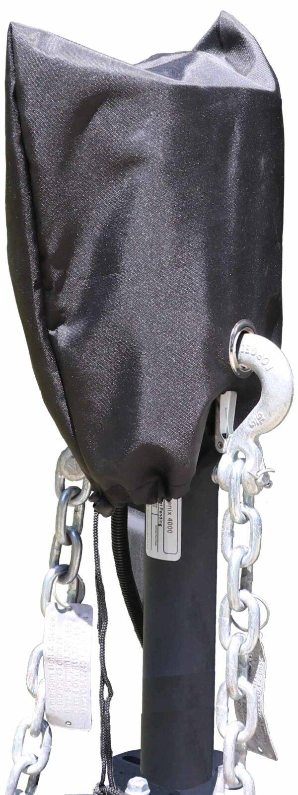 Ultra-Fab Trailer Tongue Jack Cover, Vinyl, Black