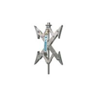 BAL RV Wheel Chock, 10-inch, Between-Tandem, Silver