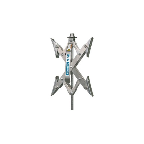 BAL RV Wheel Chock, 10-inch, Between-Tandem, Silver