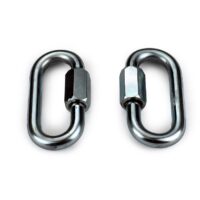 Roadmaster Trailer Safety Chain Quick Link, 3/8-Inch, Set of 2, Silver