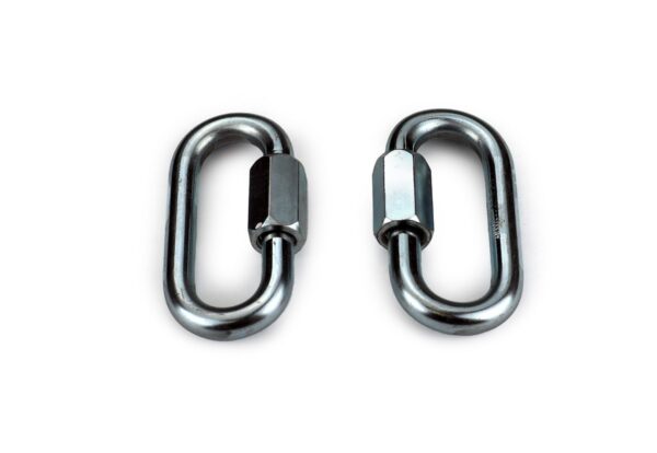 Roadmaster Trailer Safety Chain Quick Link, 3/8-Inch, Set of 2, Silver