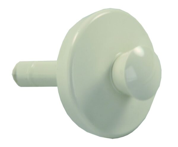 JR Products Pop-Stop Sink Drain Stopper, Parchment, Plastic