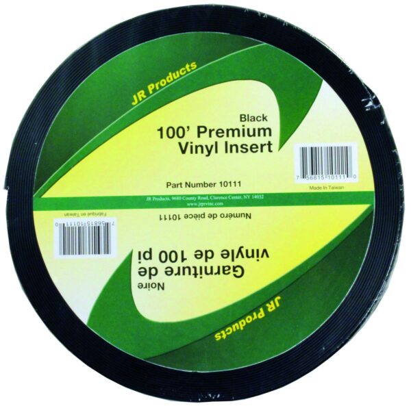 JR Products Trim Insert 1 Inch by 100 Feet, Black