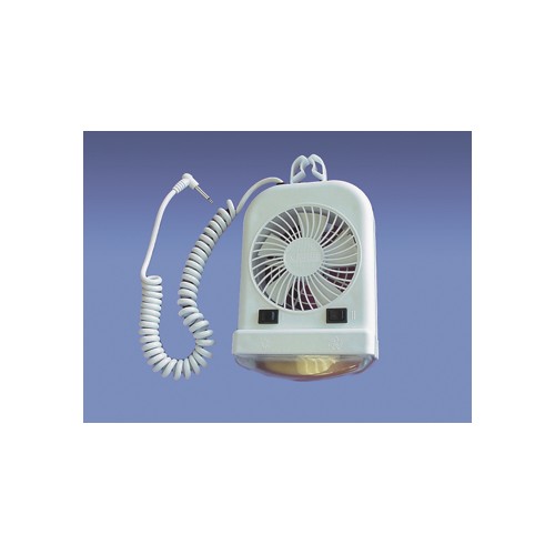 Creative Products Portable Tent Fan, 12V, 2-Speed, with Light