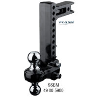 Fastway Solid Shank Dual Hitch Ball Mount, 2 Inch Receiver, Drop/Rise 10/11