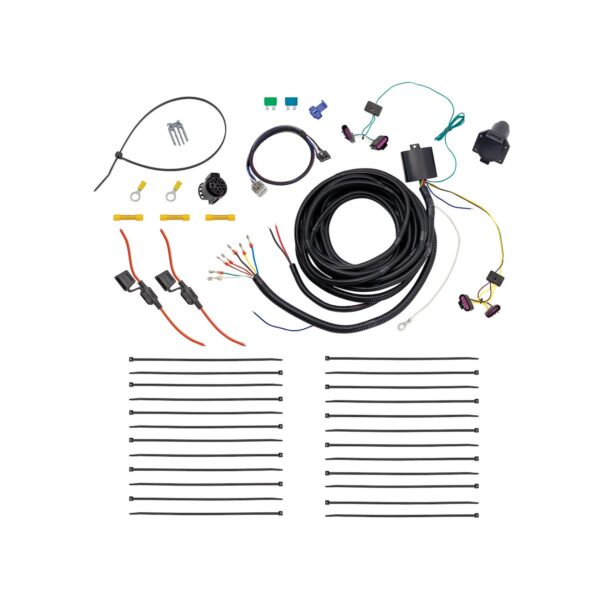Tekonsha 7-Way Trailer Wiring Connector Harness, Black