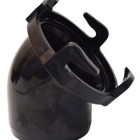 Valterra 45-Degree Sewer Adapter with Santoprene Seal, Black