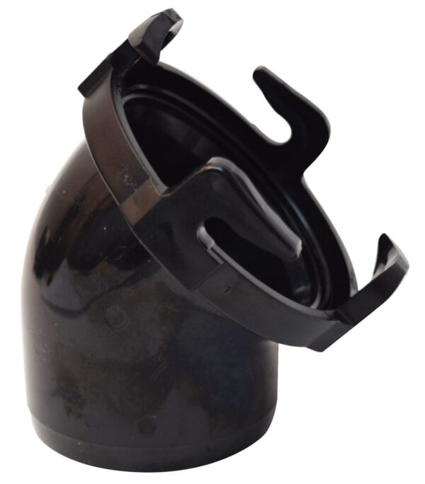 Valterra 45-Degree Sewer Adapter with Santoprene Seal, Black