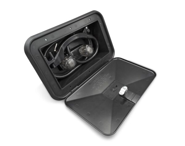 B&B Molders Exterior Shower, Hand-Held, Black